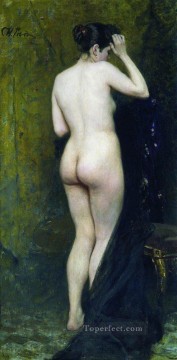 modelo desnuda por detrás 1896 Ilya Repin Pinturas al óleo